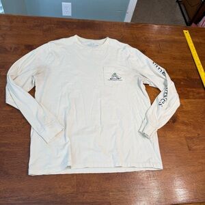 Vineyard Vines Men's Off-White Long Sleeve Tee Hockey 98 size medium